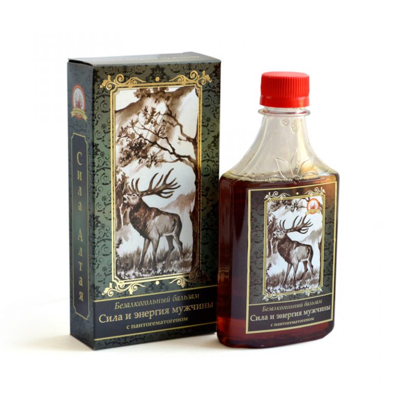 Сила и энергия мужчины с пантогематогеном (бальзам)