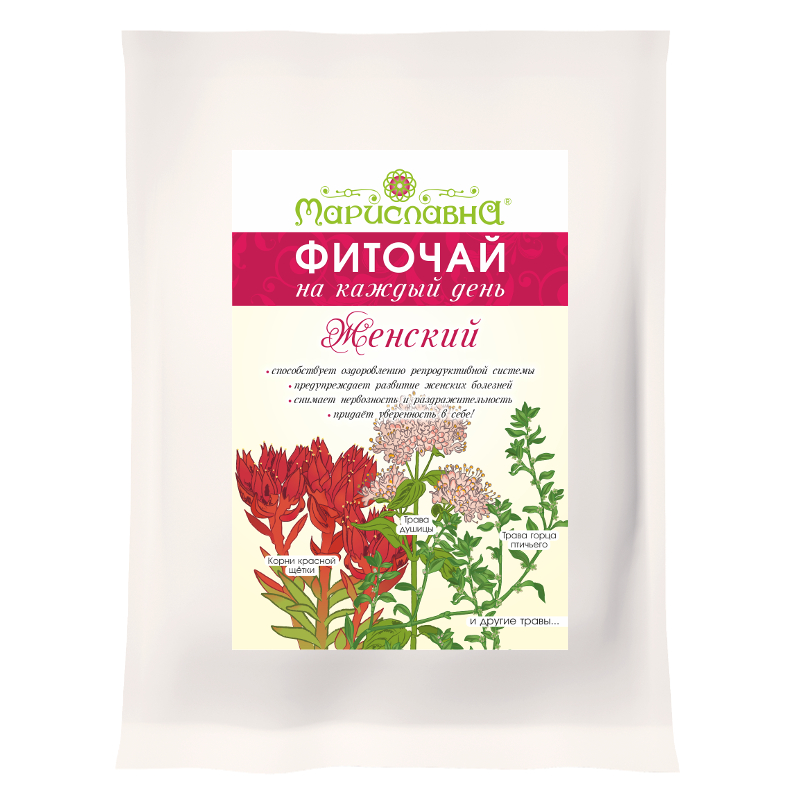 Женский с красной щёткой фиточай