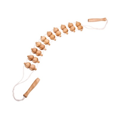 Массажер из алтайской березы ленточный роликовый