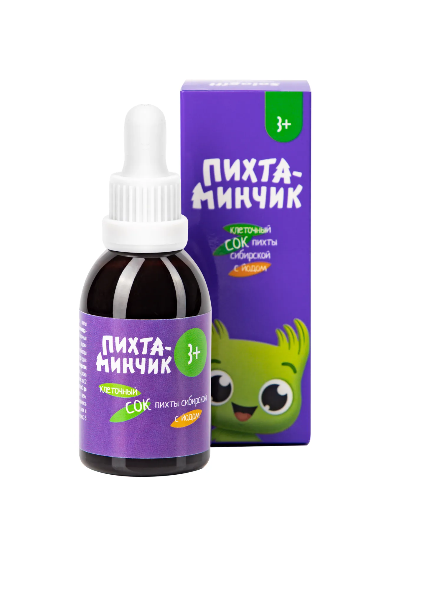 Пихты сибирской клеточный сок с йодом Пихтаминчик