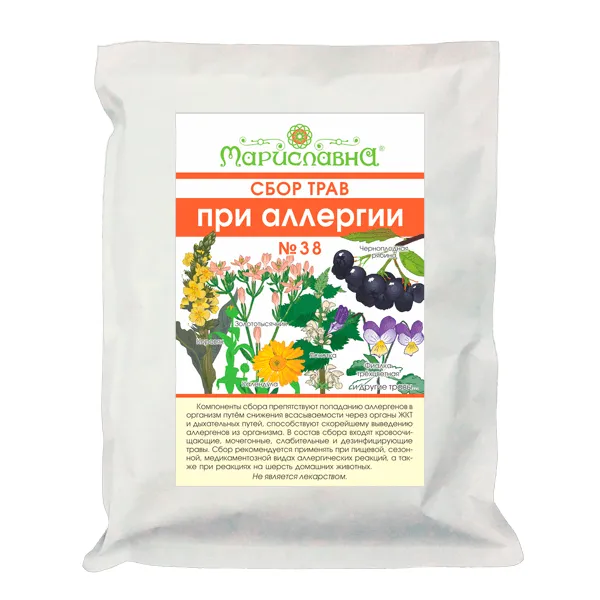 При аллергии сбор трав №38