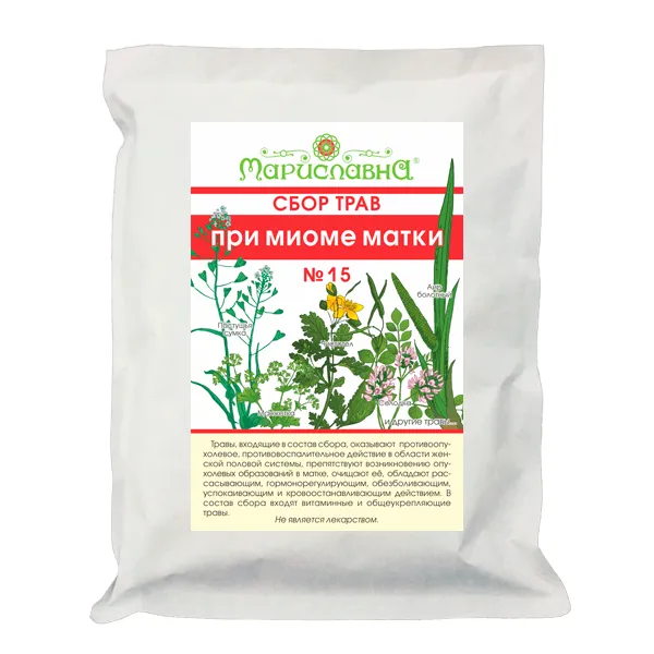 При миоме матки сбор трав №15