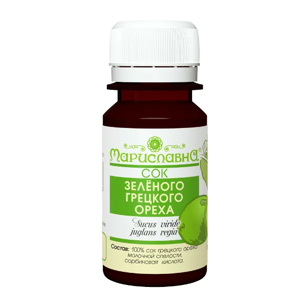 Зеленого грецкого ореха сок