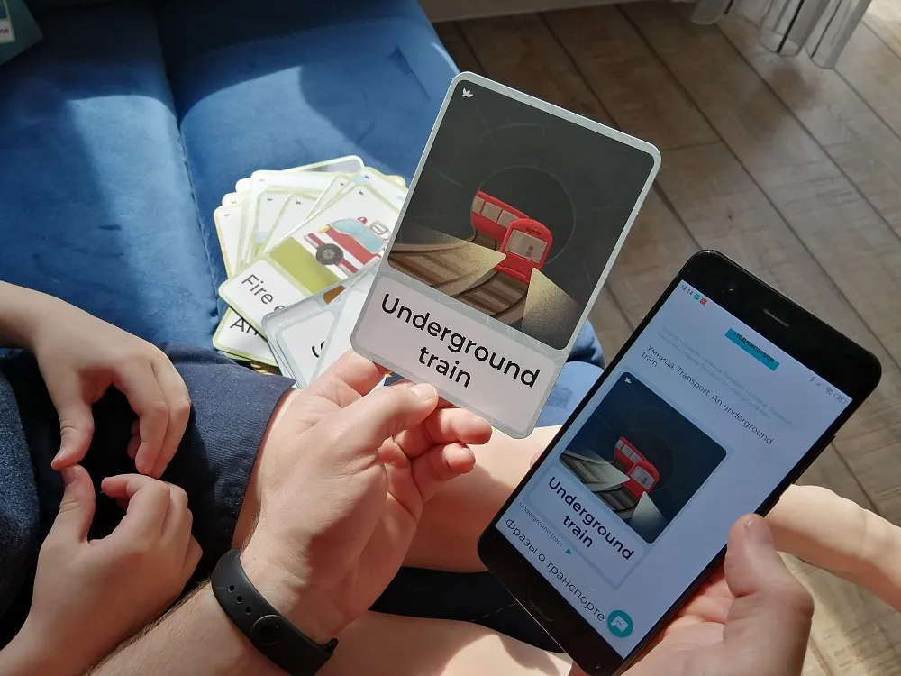 Карточки Transport на английском языке с озвучкой