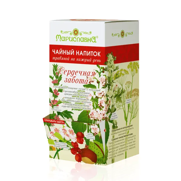 Сердечная забота, фиточай в фильтр-пакетах