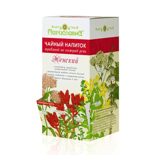 Женский с красной щеткой фиточай в ф/п