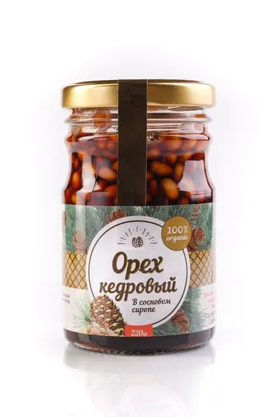 Кедровый орех в сиропе из сосновой шишки 
