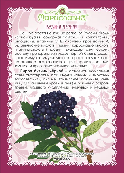 Бузины чёрной сироп