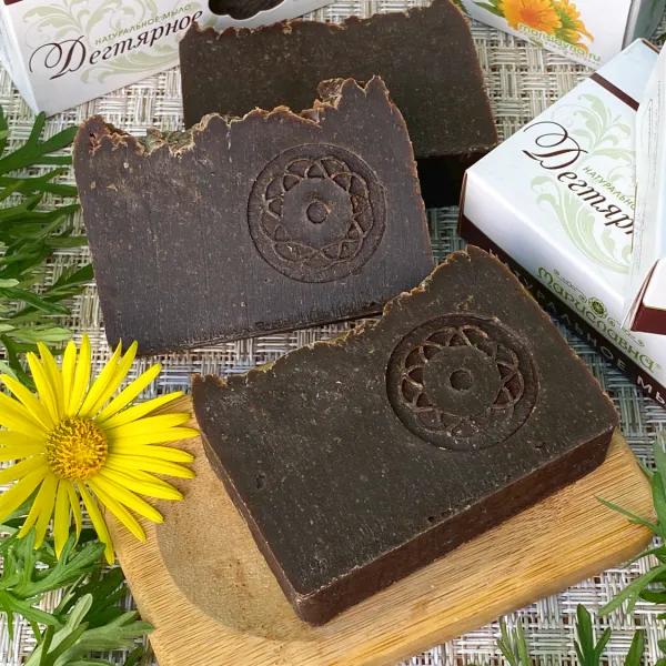 Мыло дегтярное на травах