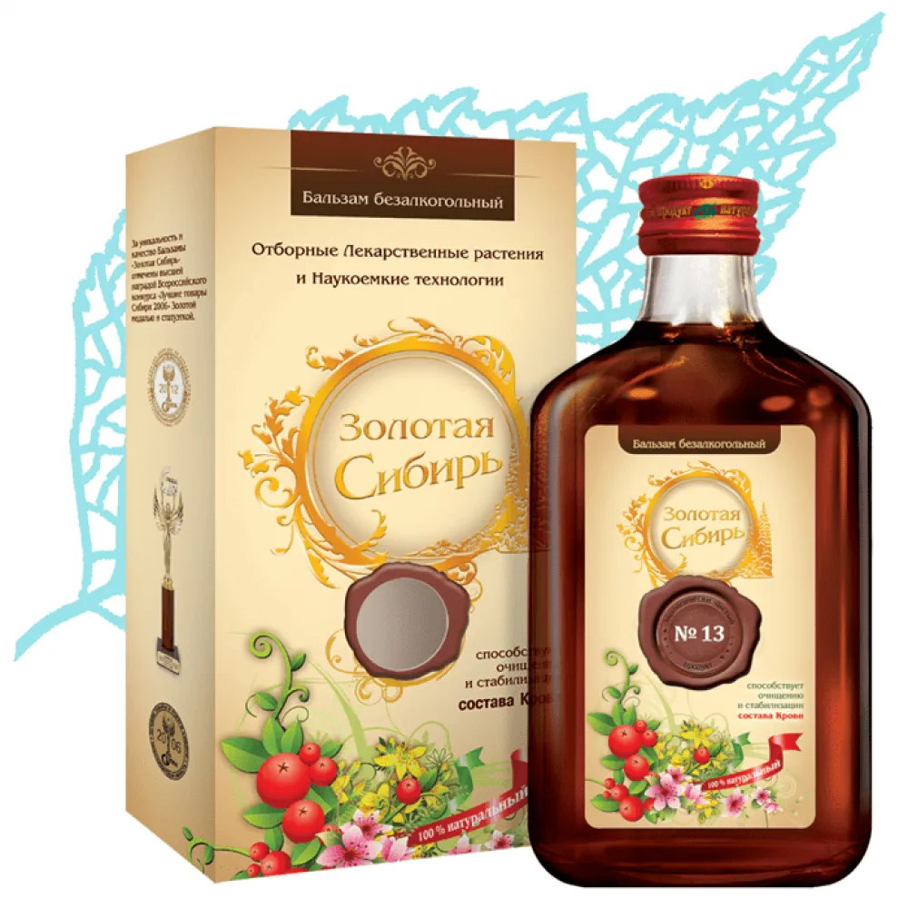 Чистая кровь Золотая Сибирь (бальзам)