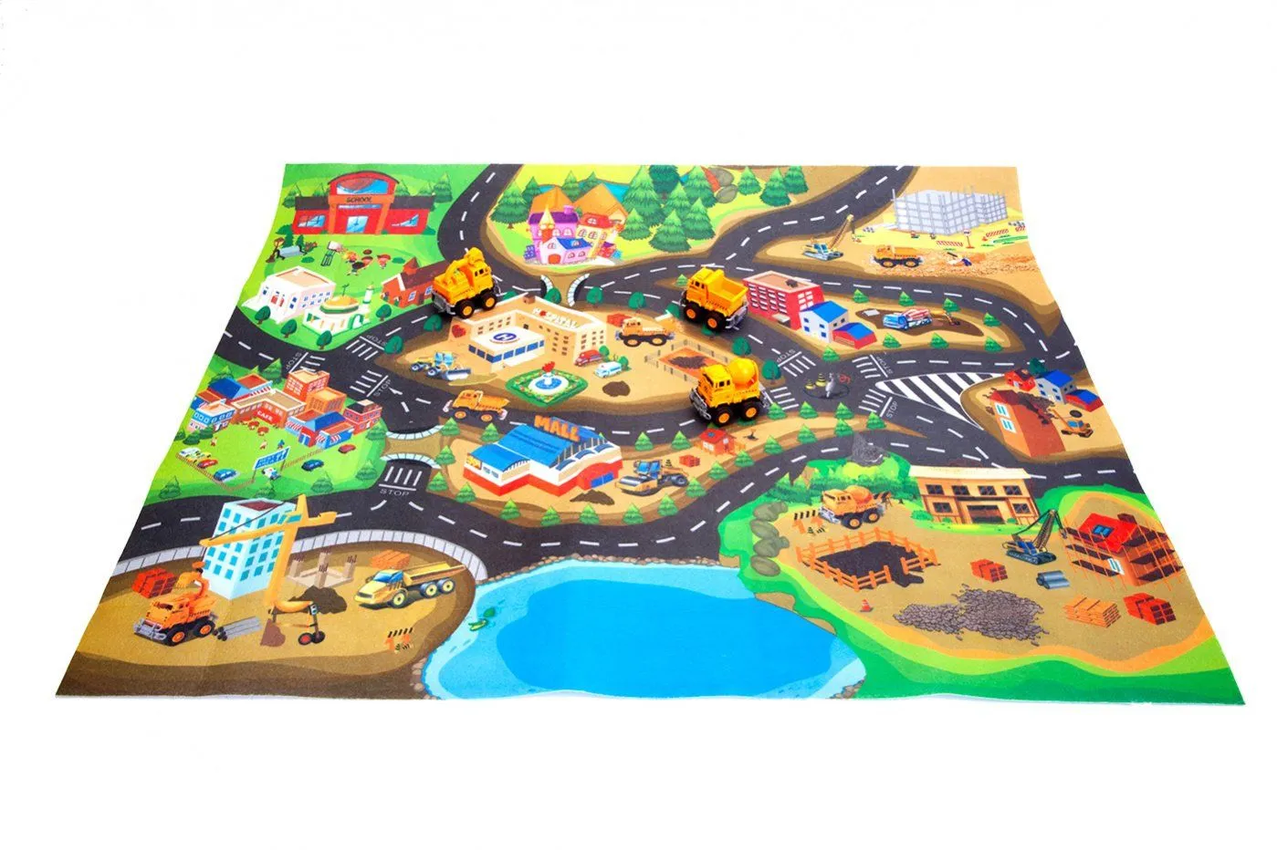 Коврик Стройка в городе