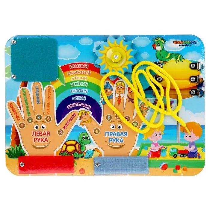 Бизиборд деревянный Право-лево WoodLandToys 112209