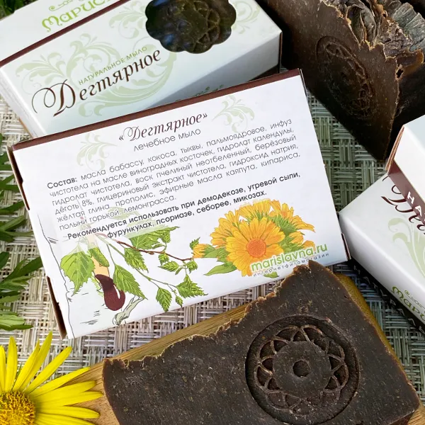 Мыло дегтярное на травах