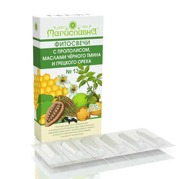 Фитосвечи №13 Противопаразитарные