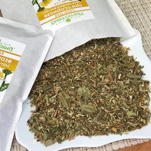 При псориазе (сбор трав для приема внутрь) №120 