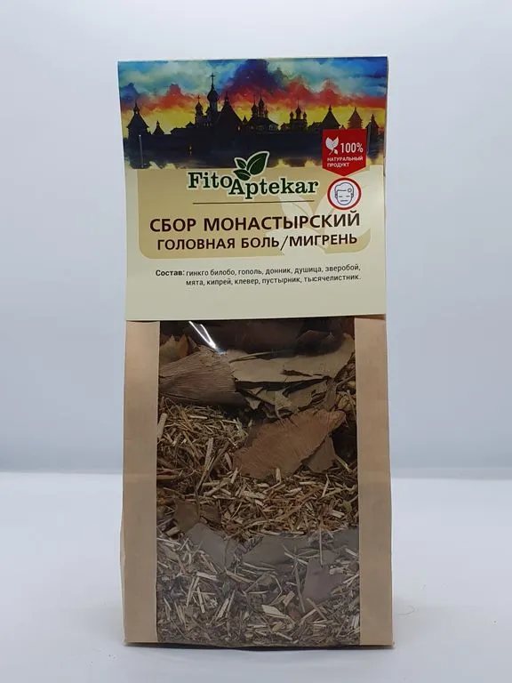 При головной боли/мигрени монастырский сбор трав