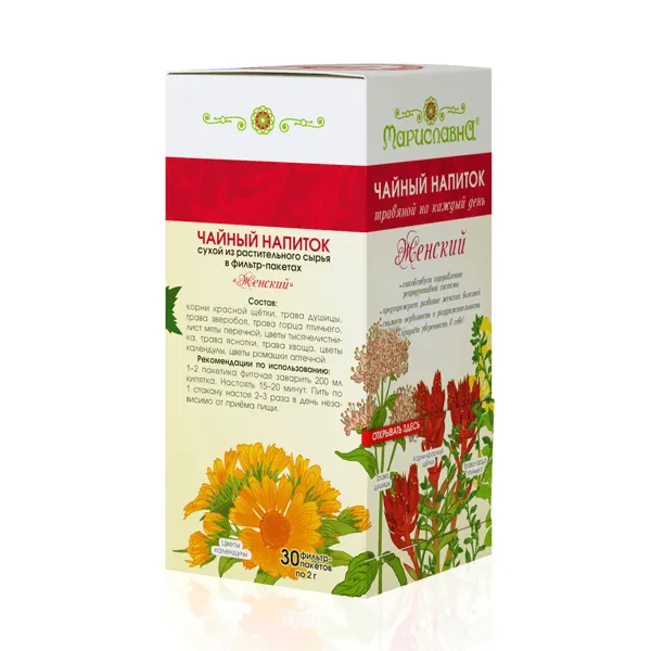 Женский с красной щеткой фиточай в ф/п