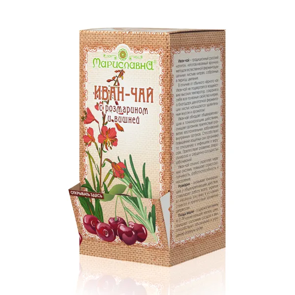 Иван-чай с розмарином и вишней