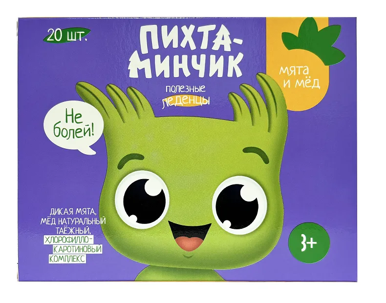 Леденцы Пихтаминчик с мятой и медом