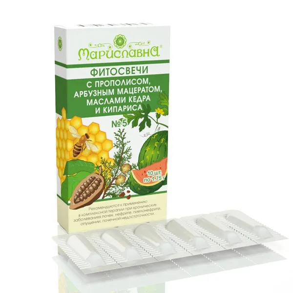 Фитосвечи №5 При воспалении почек