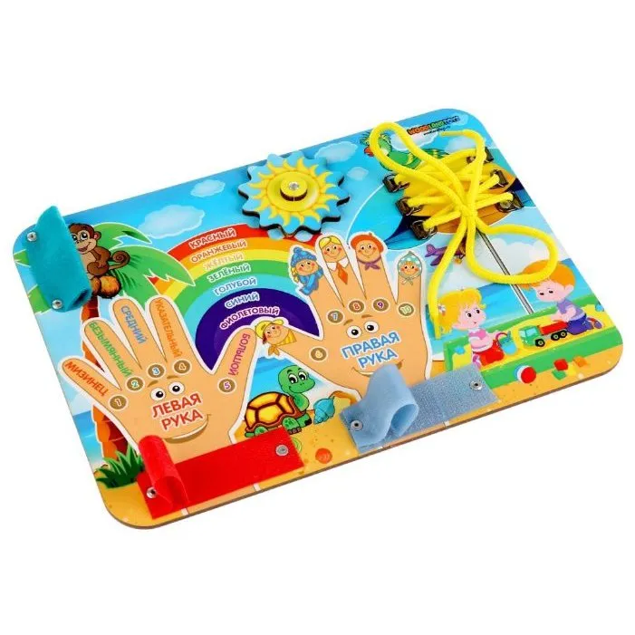Бизиборд деревянный Право-лево WoodLandToys 112209