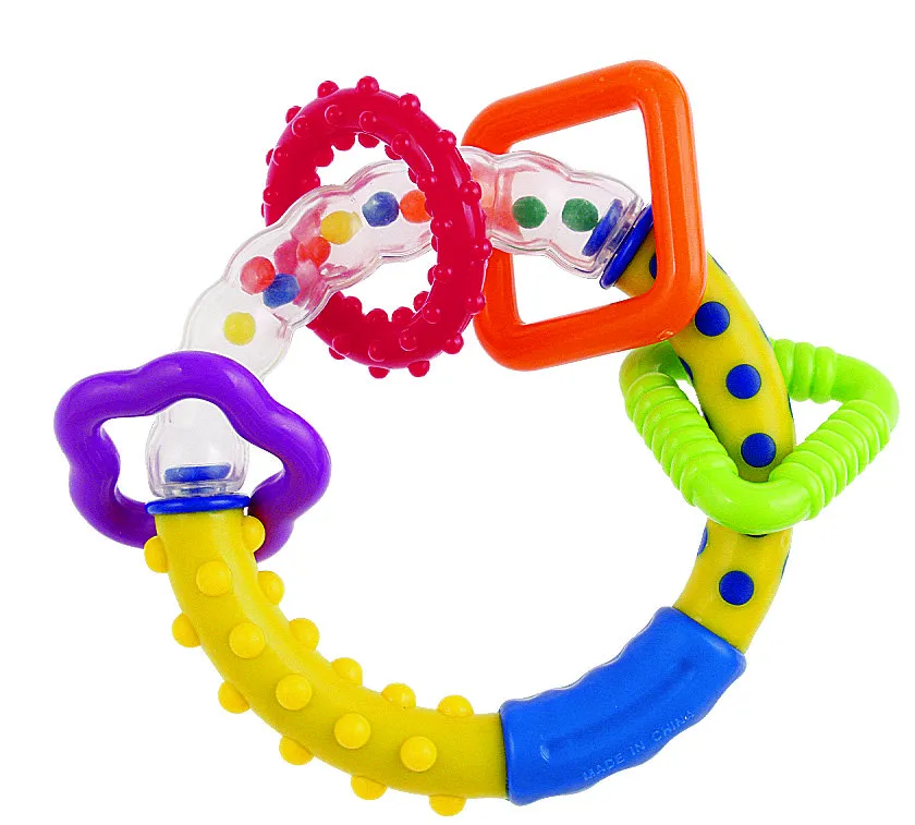 Погремушка Кольцо с фигурками и прорезывателем
