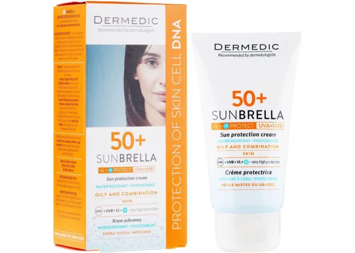 Солнцезащитный крем SPF50+ жирная и смешанная кожа 