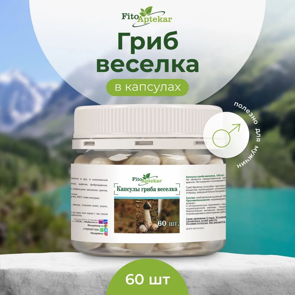 Веселка гриб (капсулы)