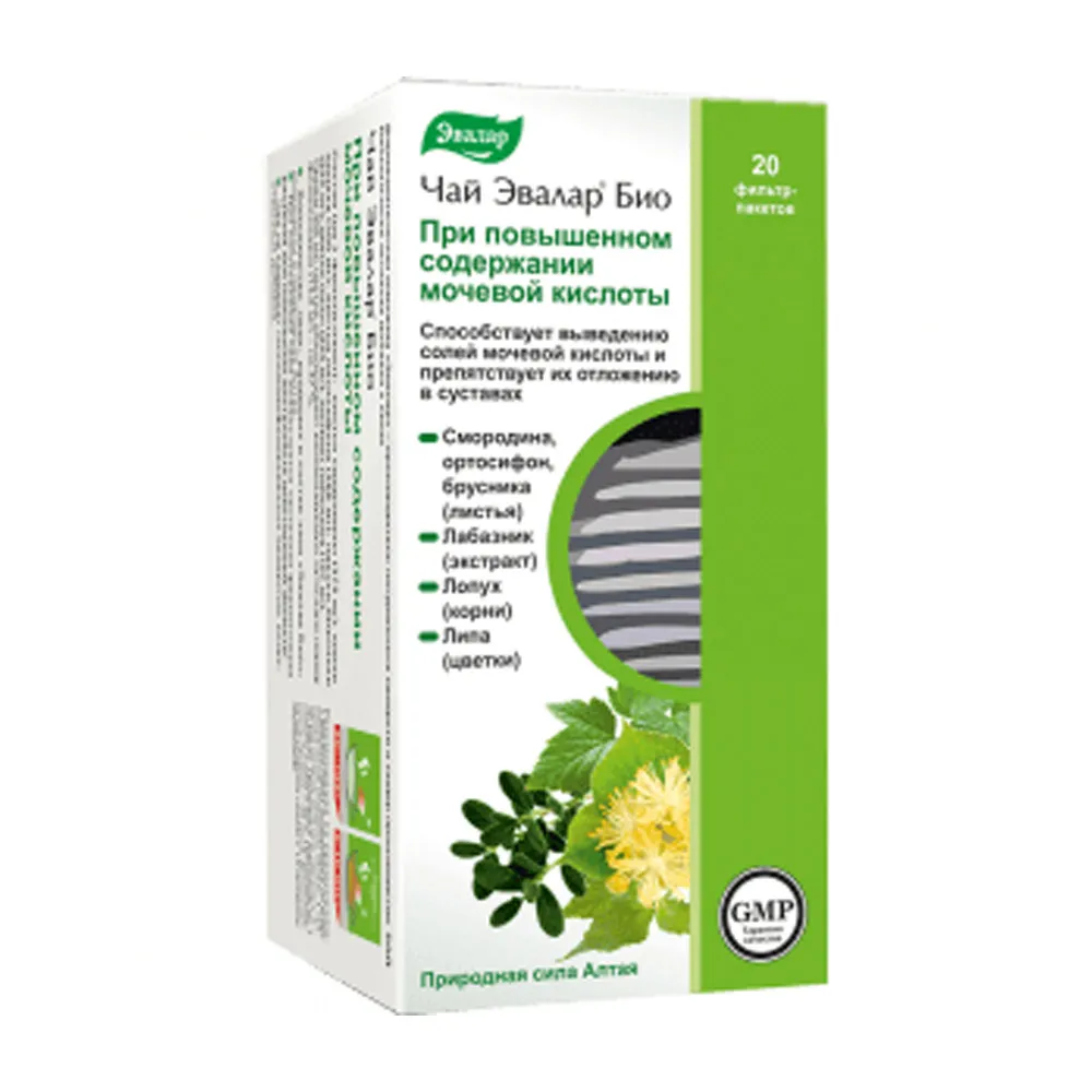 При повышенном содержании мочевой кислоты (чай)